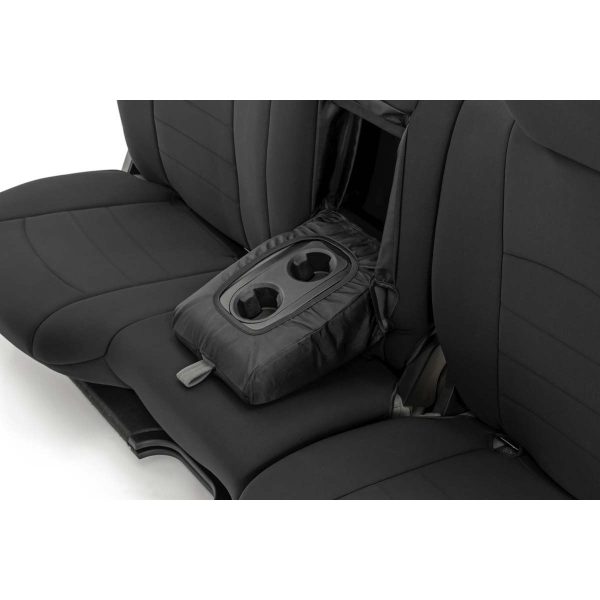 Rough Country Seat Covers - FR Bucket RR w Arm Rest - Ram 1500 (09-18) 2500 (10-18)