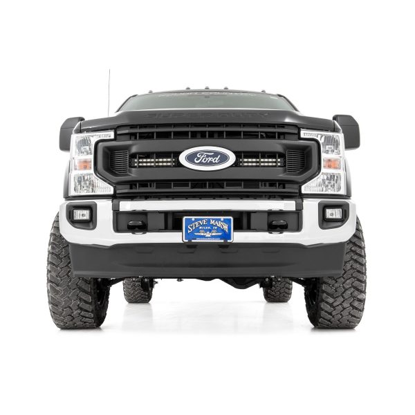 LED Light Kit - Grille Mount - 10 Inch Black - Slimline - Ford F-250 Super Duty (20-22)