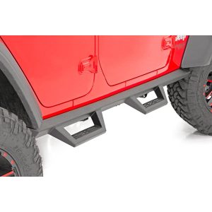 Rough Country Contoured Drop Steps - 4 Door - Jeep Wrangler 4xe (21-23) Wrangler JL (18-23)