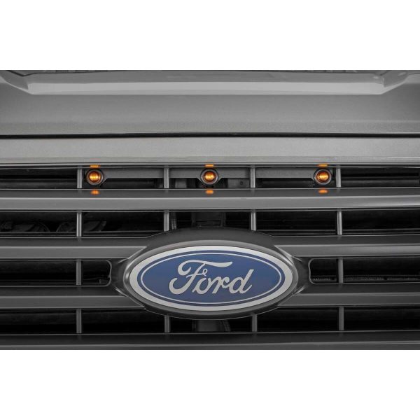 Rough Country LED Light - OEM Grill Mount - Amber Marker - Ford F-150 (15-17)