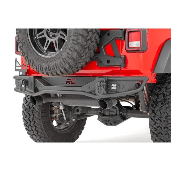 Rough Country Rear Bumper - Tubular - Jeep Wrangler 4xe (21-23) Wrangler JL (18-23)