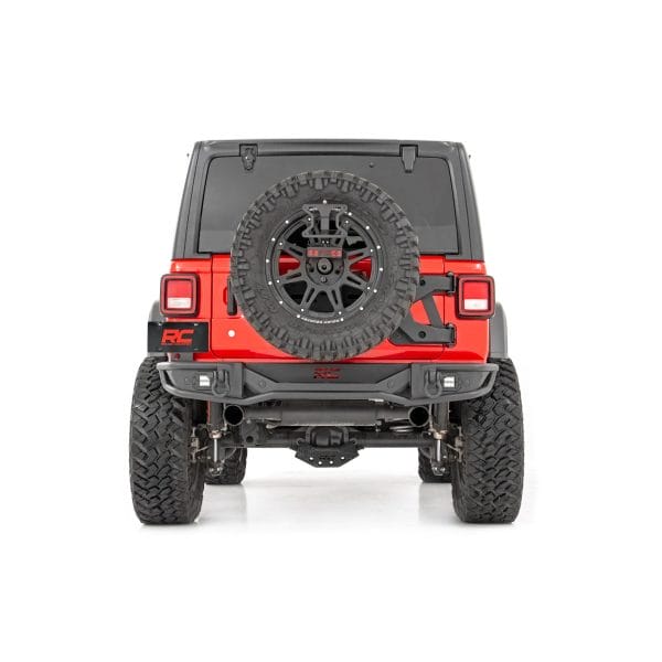 Rough Country Rear Bumper - Tubular - Jeep Wrangler 4xe (21-23) Wrangler JL (18-23)