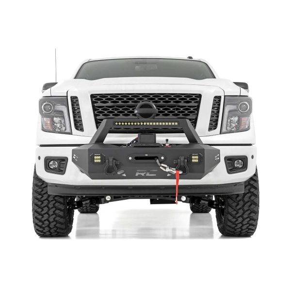 Rough Country EXO Winch Mount Kit - Nissan Titan 2WD 4WD (2017-2021)