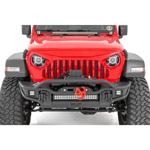 Rough Country Headlights - DRL Halo LED - 9 in - Jeep Gladiator JT Wrangler 4xe Wrangler JL (18-23)