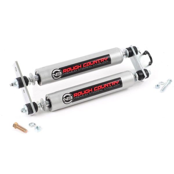 Rough Country N3 Steering Stabilizer - Dual - Toyota 4Runner Truck 4WD (86-95)