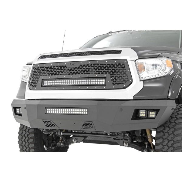 Mesh Grille - 30" Dual Row LED - Black - Amber DRL - Toyota Tundra (14-17)