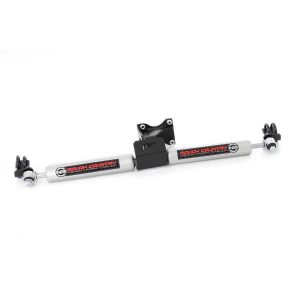 Rough Country N3 Steering Stabilizer - Dual - 2-8 Inch Lift - Jeep Wrangler JK (07-18)