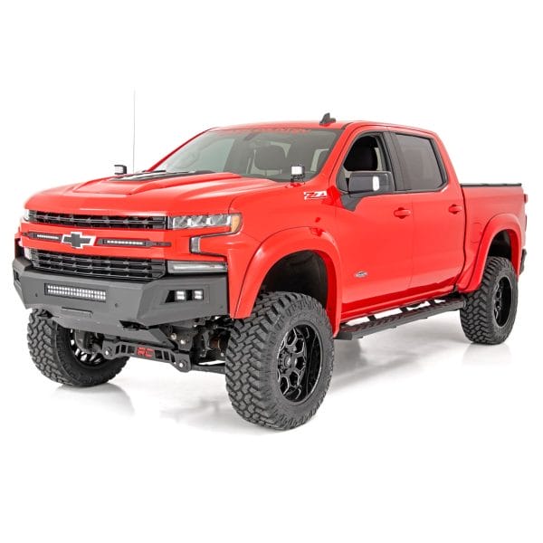 Rough Country BA2 Running Board - Side Step Bars - Chevy GMC 1500 2500HD (19-23)