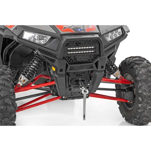 Grille Kit - 10" Black Slimline LED Pair - Polaris RZR XP 1000