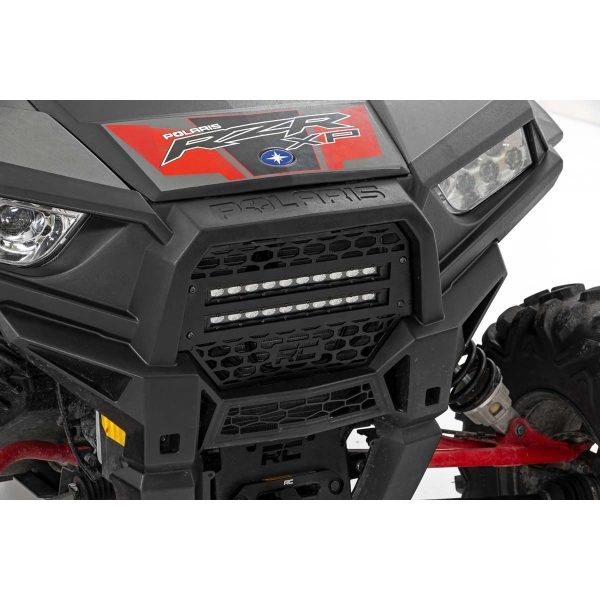 Grille Kit - 10" Black Slimline LED Pair - Polaris RZR XP 1000