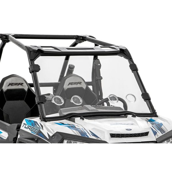 Rough Country Vented Full Windshield - Scratch Resistant - Polaris RZR XP 1000 RZR XP 4 1000 (14-22)