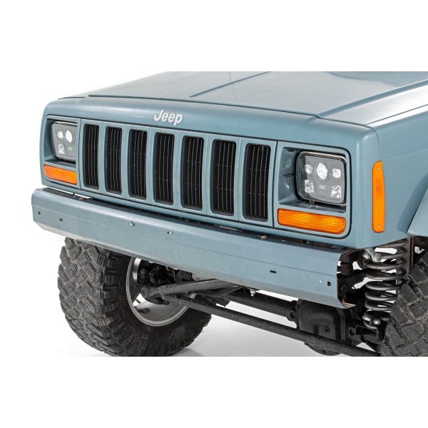 Rough Country Headlights - Rectangle - 5 inx7 in - Jeep Cherokee XJ (84-01) Wrangler YJ (87-95)