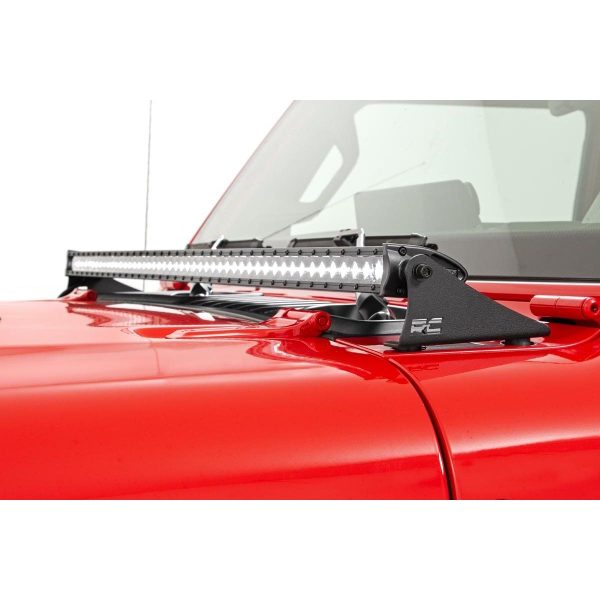 Jeep 50-inch LED Hood Kit (18-21 Wrangler JL, 20-21 Gladiator JT - Black-Series)