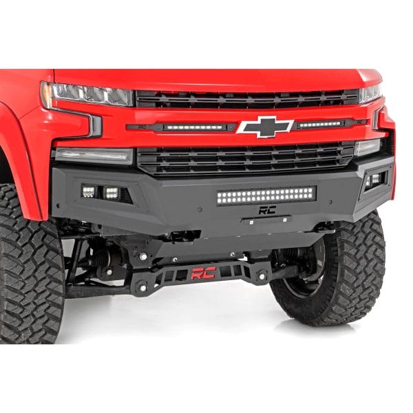 High Clearance Front Bumper - LED Lights & Skid Plate - Chevy Silverado 1500 (19-22)