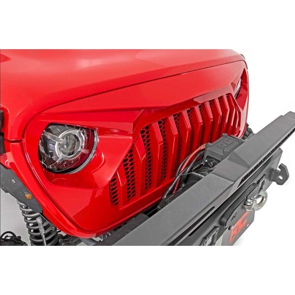 Rough Country Replacement Grille - Angry Eyes - Jeep Gladiator JT Wrangler 4xe Wrangler JL (18-23)