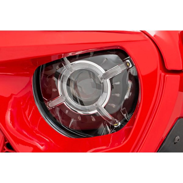 Rough Country 9 Inch Headlight - Pair - Jeep Gladiator JT Wrangler 4xe Wrangler JL (18-23)