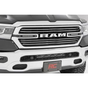 Dual 6in LED Grille Kit - Black Slimline - Ram 1500 2WD 4WD (19-23)