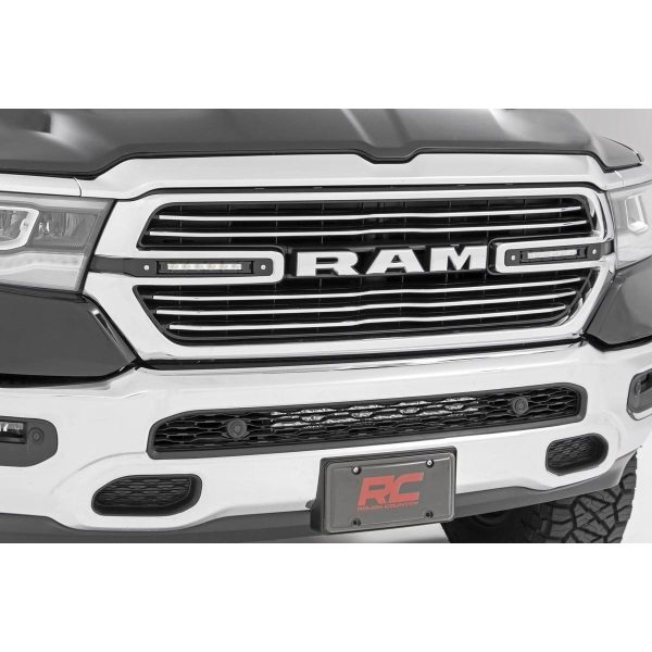 Dual 6in LED Grille Kit - Chrome Slimline - Ram 1500 2WD 4WD (19-23)