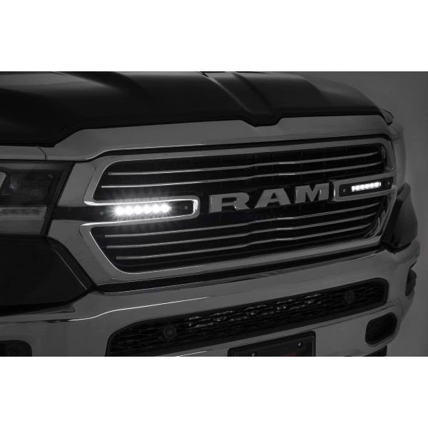 Dual 6in LED Grille Kit - Chrome Slimline - Ram 1500 2WD 4WD (19-23)