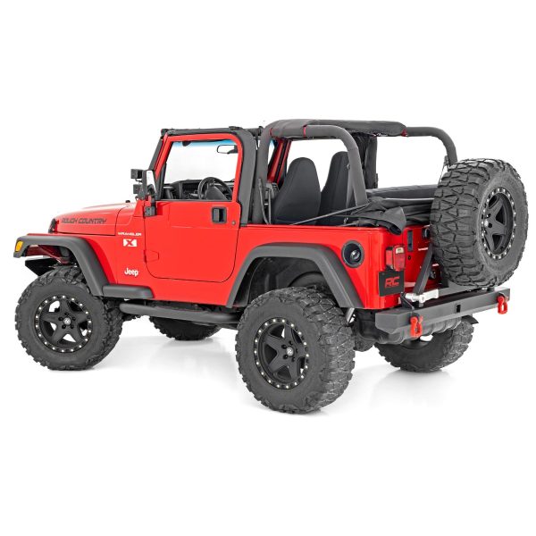 Rough Country Nerf Bar - 3inch tube - Jeep Wrangler TJ (97-06) Wrangler YJ (87-95)