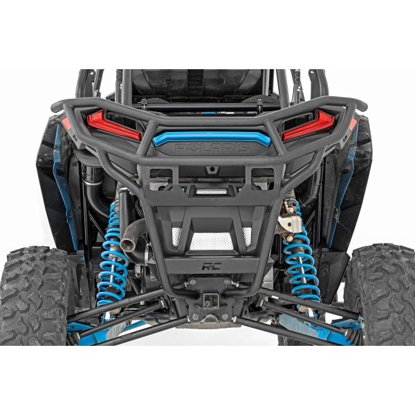 Rough Country Tubular Bumper - Rear w Receiver Hitch - Polaris RZR XP1000