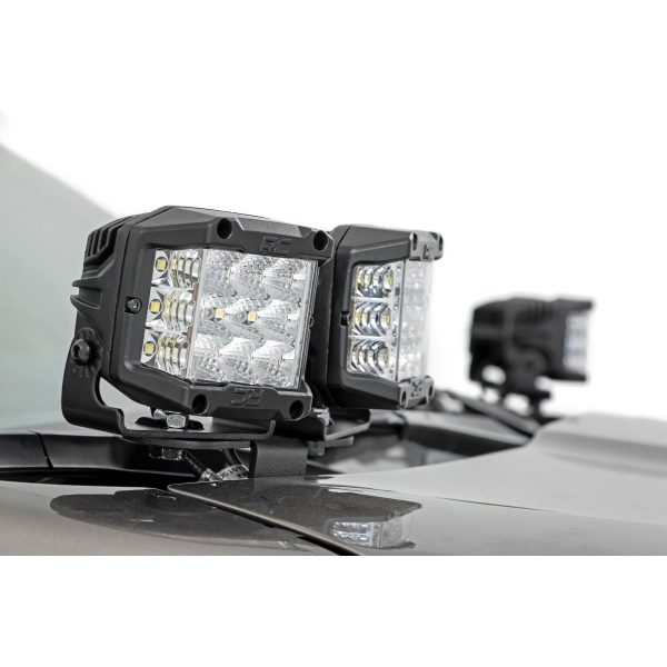 LED Light Kit - Ditch Mount - Dual 2" Black Pairs - Spot - Subaru Forester (14-18)