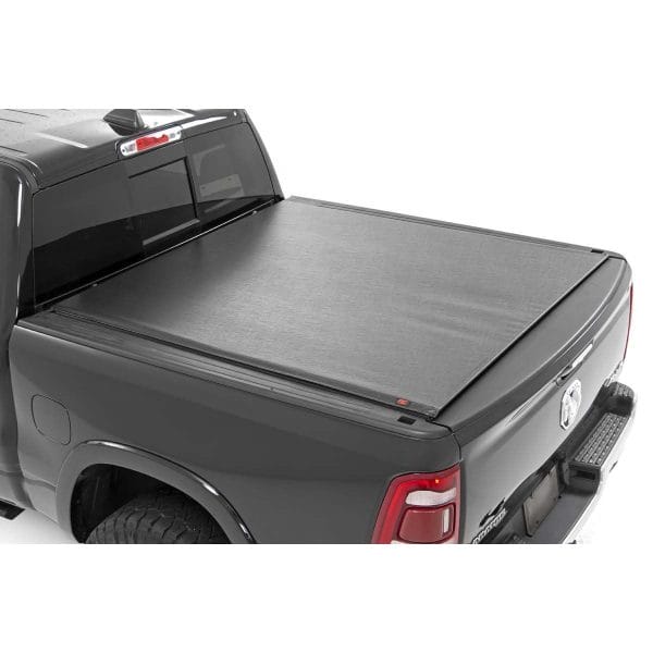 Rough Country Soft Roll Up Bed Cover - 5'7 in Bed - No Rambox - Ram 1500 (19-23) 1500 TRX (21-23)