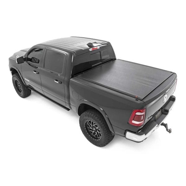 Rough Country Soft Roll Up Bed Cover - 5'7 in Bed - No Rambox - Ram 1500 (19-23) 1500 TRX (21-23)