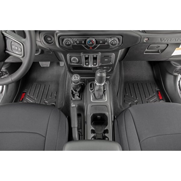 Rough Country Floor Mats - FR & RR - RR Non-Lock - Jeep Gladiator JT 4WD (20-22)