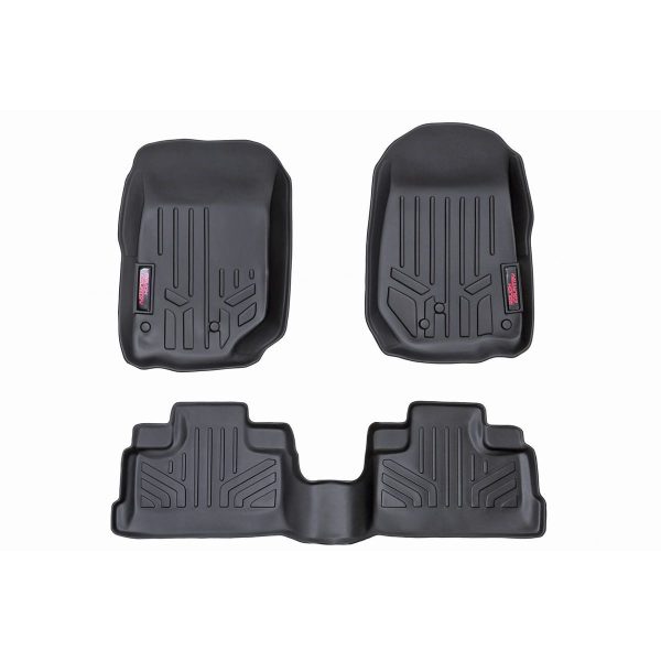 Rough Country Floor Mats - FR & RR - 4 Door - Jeep Wrangler JK 2WD 4WD (07-13)