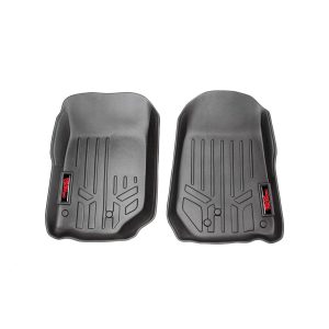 Rough Country Floor Mats - Front - Jeep Wrangler TJ (97-06) 4WD