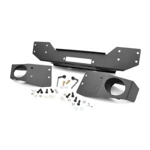 Rough Country Front Hybrid Stubby Bumper - Fog Mounts - Jeep Wrangler JK (07-18)