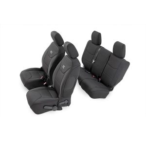 Rough Country Seat Covers - Front and Rear - Jeep Wrangler JK 4WD (2013-2018)