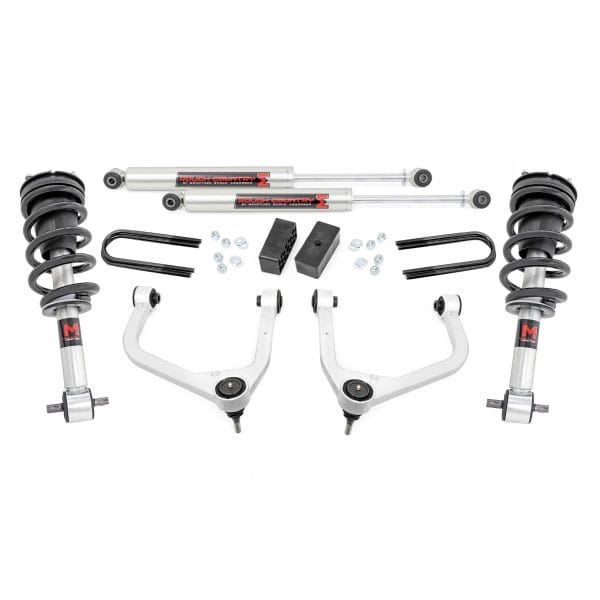 3.5 Inch Lift Kit - Mono Leaf Rear - M1 Struts M1 - GMC Sierra 1500 (19-24)