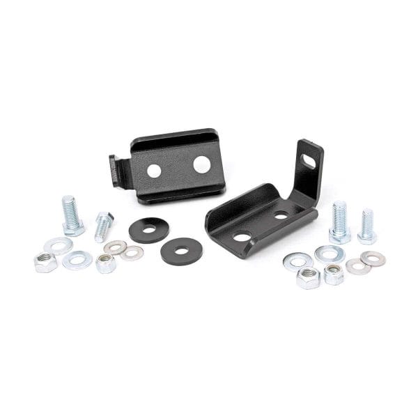 Rough Country Shock Relocation Brackets - Front - Jeep Wrangler JK (2007-2018)