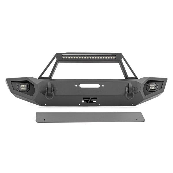 Rough Country Front Winch Bumper - Jeep Gladiator JT Wrangler 4xe Wrangler JK Wrangler JL