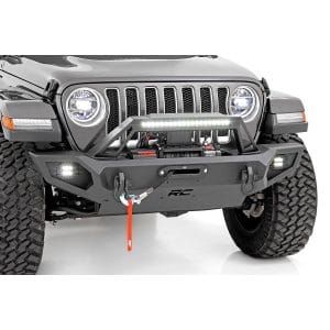 Rough Country Front Winch Bumper - Jeep Gladiator JT Wrangler 4xe Wrangler JK Wrangler JL