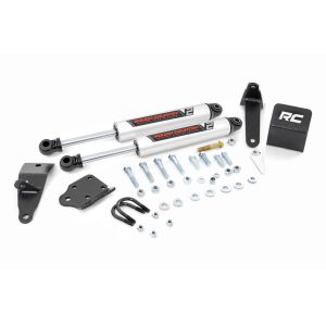 Rough Country V2 Steering Stabilizer - Dual - 2-8 Inch Lift - Ram 2500 (10-13) 3500 (10-12)