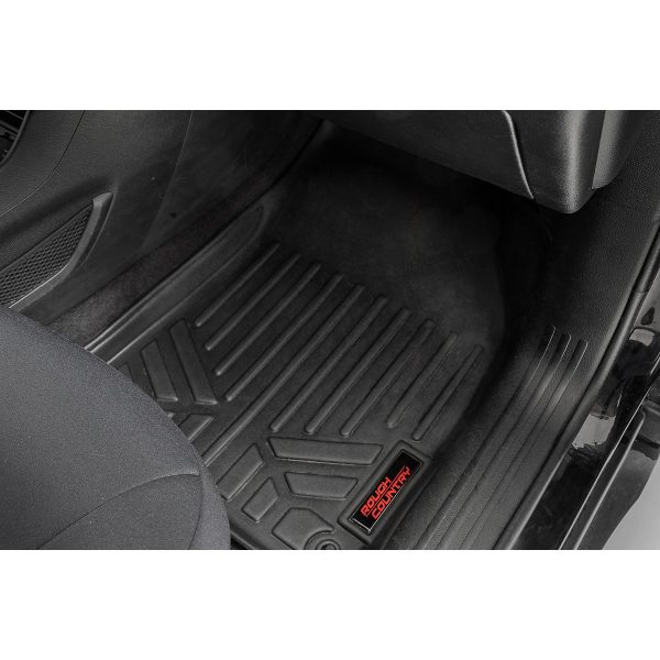 Rough Country Floor Mats - FR & RR - Jeep Cherokee KL 2WD 4WD (2014-2022)