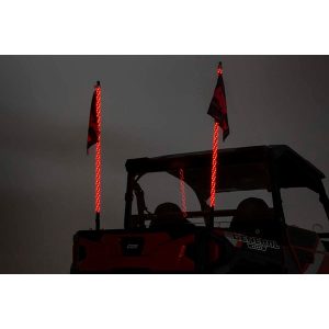 Rough Country Multi-Color LED - Whip - 4' Long - Pair