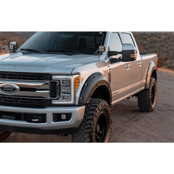 Defender Pocket Fender Flares - J7 Magnetic Gray - Ford F-250 F-350 Super Duty (17-22)