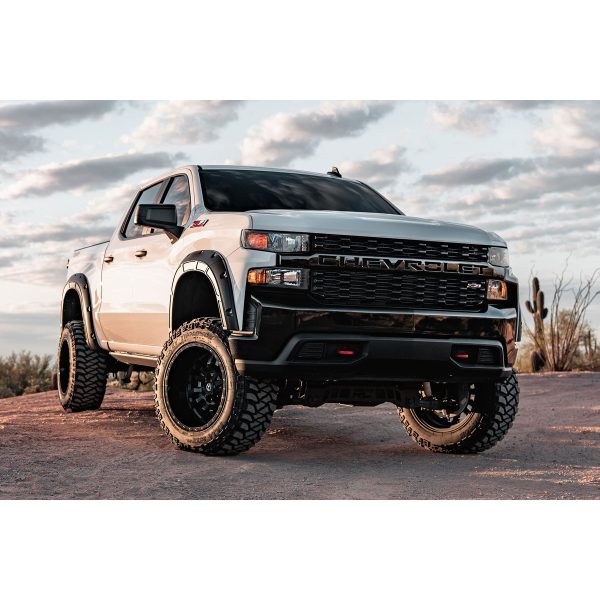 Rough Country Defender Pocket Fender Flares - Chevy Silverado 1500 2WD 4WD (19-23)