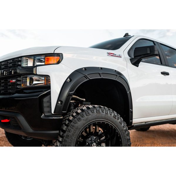 Defender Pocket Fender Flares - GB8 Mosaic Black - Chevy Silverado 1500 (19-24)