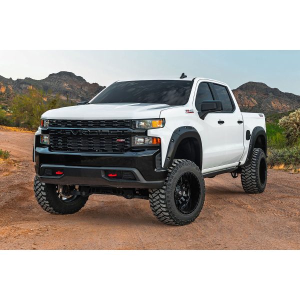 Rough Country Pocket Fender Flares - GBA Black - Chevy Silverado 1500 (19-21)