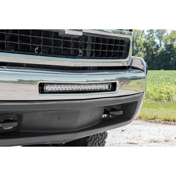 Rough Country LED Light Mount - Bumper - 20 in - Chevy Silverado 1500 (07-13) Silverado 2500 HD (07-10)