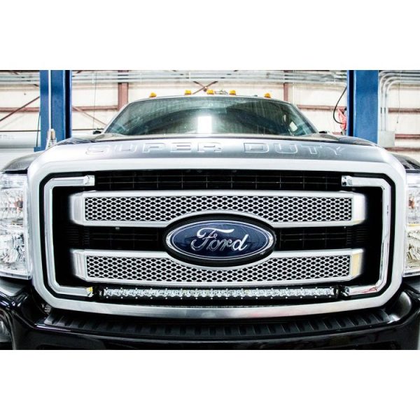 LED Light Kit - Grill Mount - 30" Chrome Single Row - Ford F-250 F-350 Super Duty (11-16)