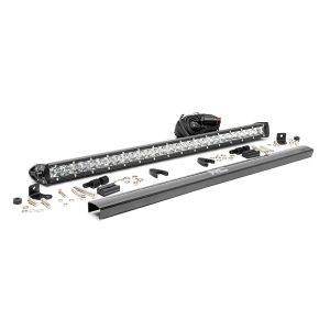 Rough Country Chrome Series LED Light Bar - 30 Inch - Single Row