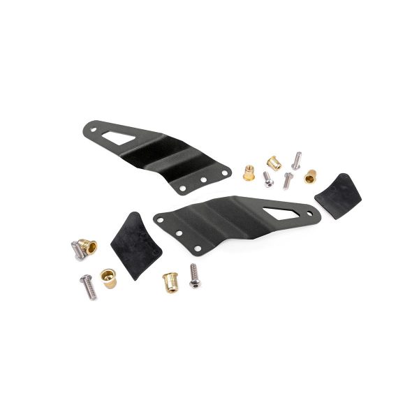 Rough Country LED Light Mounts - Upper Windshield - 54 in Curved - Chevy GMC 1500 (99-06 & Classic)