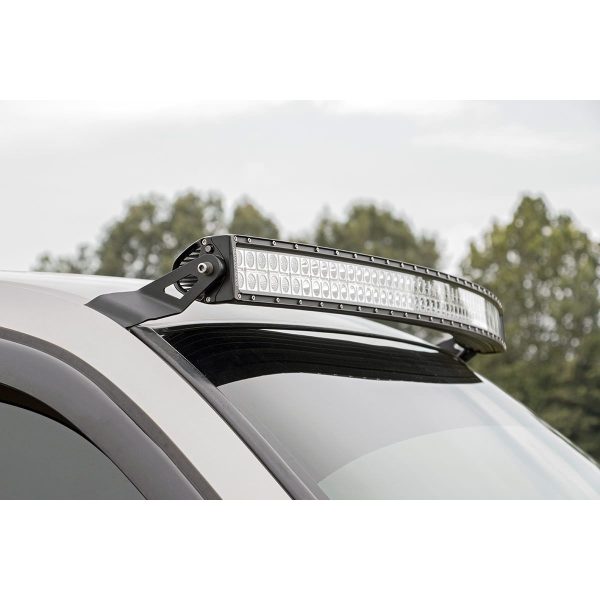 Rough Country LED Light Mounts - Upper Windshield - 54 in Curved - Chevy GMC 1500 (99-06 & Classic)