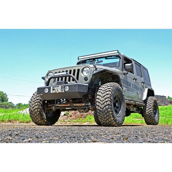 LED Light - Windshield Mnt - 50" Black Dual Row - Amber DRL - Jeep Wrangler JK (07-18)